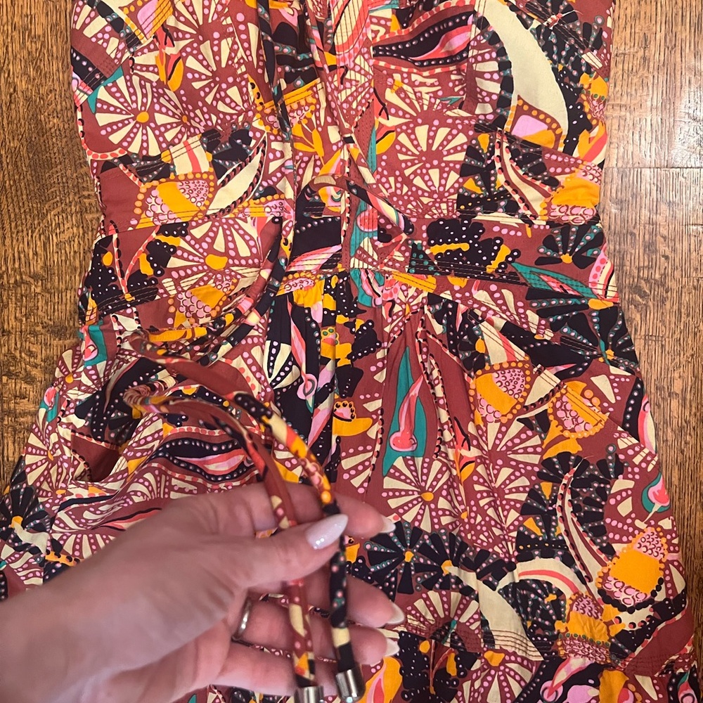 A.L.C. Adelle Halter Maxi Dress in Multicolored Floral Print. NWOT. Size 4 - Picture 8 of 10